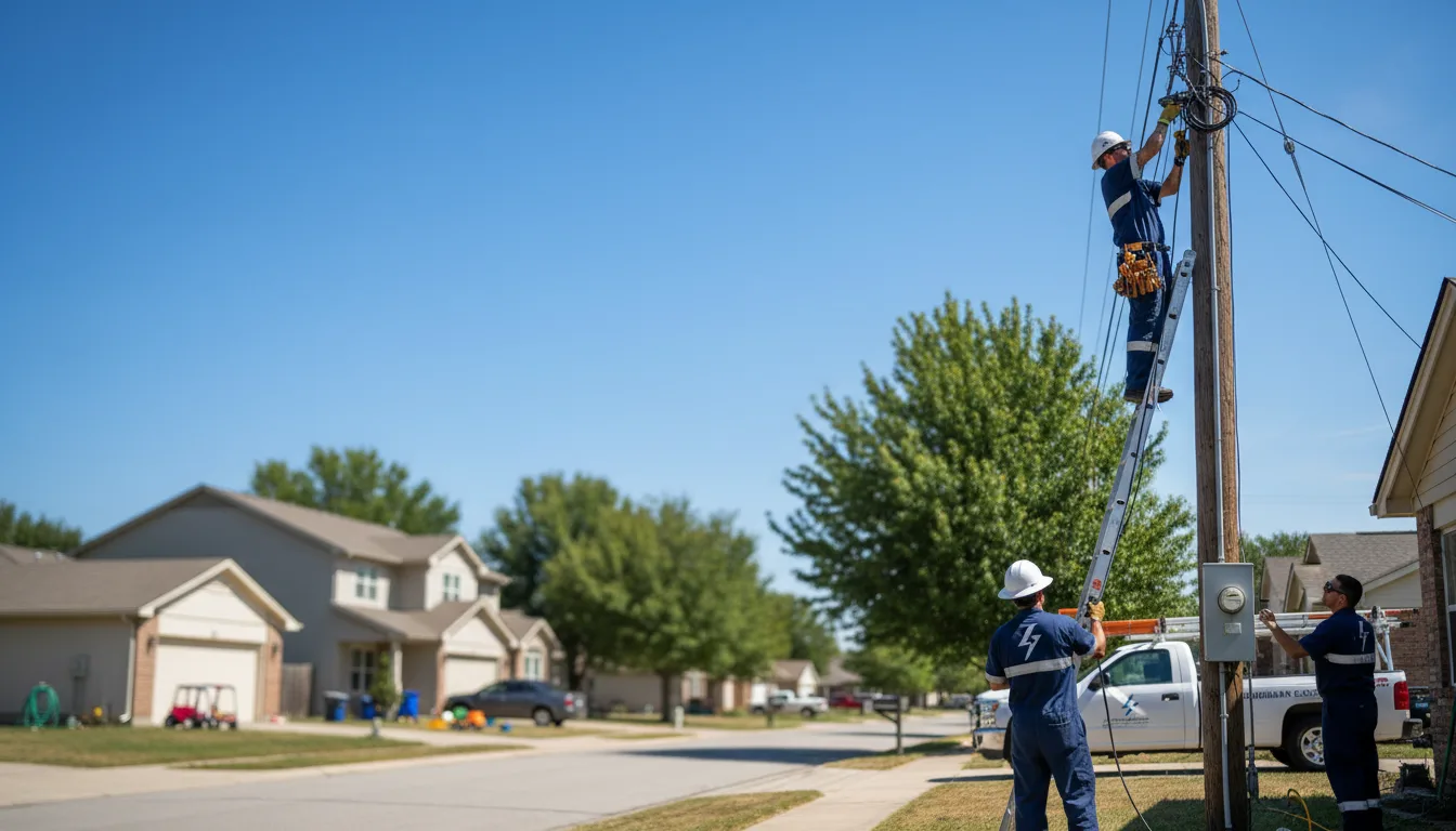 Residential electrician providing installation services in Bristol, SD
